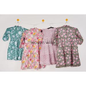 ขายส่งดอกไม้ฤดูร้อนหรูหราเด็กสาวเสื้อผ้าเด็กมือ Smocked เด็กเสื้อผ้า Smock ชุดสําหรับสาวชุด - Product Image 5