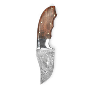 Handmade Damascus Steel Skinner <b>Knife</b> Customizable <b>Bone</b> <b>Handle</b> Outdoor Camping Hunting OEM Supported DIY Serrated Edge 3-Year - Product Image 5