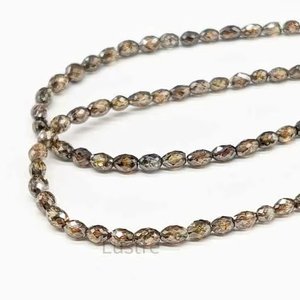Champagne Tumble Diamond Beads Fancy Faceted Sparkling Joyería de diamantes de alta calidad Colección de cuentas - Product Image 1