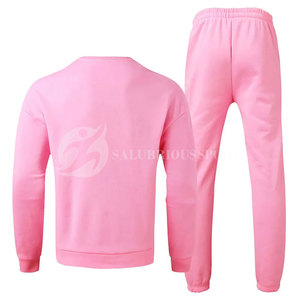 100% Cotton Winter Hip Hop Solid Two-Piece Men's <b>Sweat</b> Suit <b>Set</b> with Custom Logo and Design Quick Dry Plus Size - Product Image 3