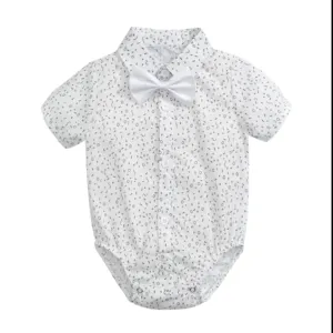 Fashion Summer Newborn Clothes Newborn Infant Short Sleeve Bodysuit Cotton One-Piece Baby Boy Rompers 3-6months