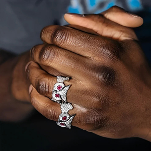 Personalizado Hip Hop Joyería Hombres 14K Oro Iced Out Sparkling Original VVS Diamante Moissanite Hip Hop Anillo - Product Image 4