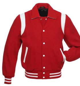 Veste en cuir pour homme, style varsity, motif lettres, vêtements décontractés, vente en gros personnalisée OEM - Product Image 1