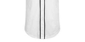 Vêtements de baseball et de softball personnalisés pour hommes dernier modèle, uniforme blanc avec logo brodé, design uni et nouveau baseball - Product Image 3