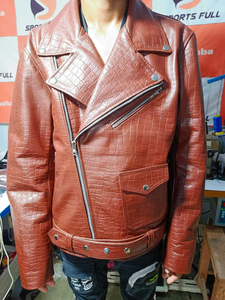 Chaqueta de piloto de vuelo para hombre, chaqueta de piel de oveja, chaqueta de cuero genuino para hombre - Product Image 6