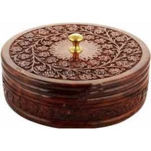 Caja de madera Roti resistente de alta calidad con diseño atractivo Gran capacidad para mantener Rotis suave y cálido en reuniones familiares - Product Image 1