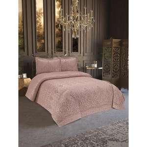 Anna Karina 3-Piece Royal Powder <b>Double</b> <b>Bedspread</b> Elegant Coverlets Collection - Product Image 1