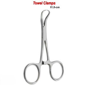 Top Premium Quality Backhaus Towel Clamp 11.5cm German Stainless Steel Veterinary Instruments CE Certified ISO 13485 - Product Image 5