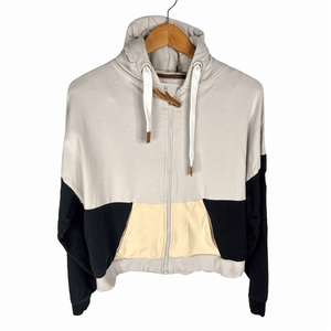 เสื้อครอปมีฮู้ดแบบสวมหัวมีฮู้ดสีดำมีซิปแบบลำลองสำหรับผู้หญิงเสื้อผ้าแนวสตรีทผ้าคอตตอนระบายอากาศได้ดีเสื้อกันหนาวมีฮู้ดปรับแต่งได้สำหรับฤดูหนาว - Product Image 1