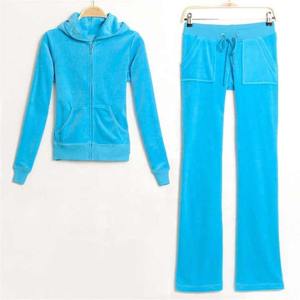 Best OEM Service Full Zip Up Plain <b>Velvet</b> <b>Women</b> Velour <b>Jogger</b> Set Good High Quality Track Suit <b>Women's</b> Gym Tracksuit 2026 - Product Image 3