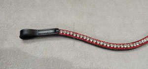 Banda para cejas de cuero de caballo de primera calidad con cristal ostentoso decorativo tipo occidental directo del fabricante/mayorista - Product Image 3