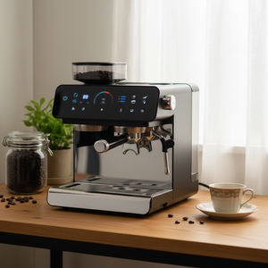 Machine à café expresso tout-en-un en gros avec moulin intégré, semi-automatique, pour vente en gros, OEM, personnalisable, marque privée - Product Image 1