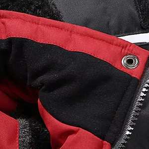 Ensemble deux pièces de survêtement coupe-vent personnalisé de haute qualité pour hommes avec veste zippée en nylon et survêtement pour l'hiver - Product Image 4