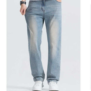 Men's Straight Distressed Denim <b>Jeans</b> High Quality Comfortable Fashion Wear Wholesale Supplier - Product Image 6