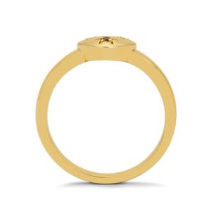 Anillo de Tanzanita con Corte Princesa y Peridoto Dragón Rojo en Plata de Ley Chapada en Oro, 0.05ct, Joyería Fina - Product Image 3