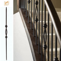 LD Metal 1/2 "Powder Coated Creux Square Basket Knuckle Metal Escalier Balustres en métal en vente Escalier Fer Broches et accessoires