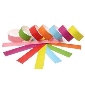 AIDE Waterproof Durable Tamperproof Wristbands Events Tyvek Paper Wristbands OEM Supported by Guangzhou Direct Factory