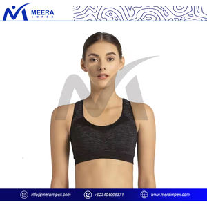 Sujetador deportivo para mujer, sujetador de entrenamiento de gimnasio acolchado de alto soporte, ropa deportiva transpirable de secado rápido para Yoga y entrenamiento diario - Product Image 2