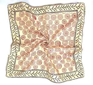 Bandana en coton biologique, foulard bohème imprimé à la main, motif paisley, cadeau pour elle - Product Image 4