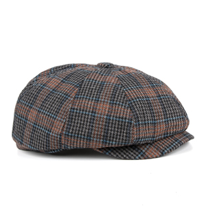 Béret d'hiver personnalisé brodé <span class=keywords><strong>Peaky</strong></span> <span class=keywords><strong>Blinders</strong></span> pour <span class=keywords><strong>femme</strong></span>, chapeau plat en laine vintage français pour homme - Product Image 4