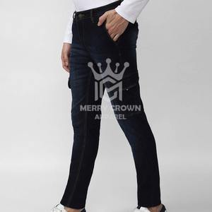 Pantalones Vaqueros de Algodón 100% Transpirables para Hombre, Diseño Personalizado con Logotipo, MOQ Bajo, Venta al Por Mayor - Product Image 2