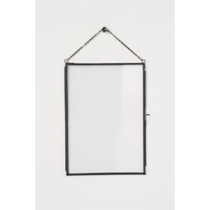 Cadre photo en verre et métal doré vintage en gros, cadre photo double face à suspendre pour numéros de table de mariage et souvenirs commémoratifs - Product Image 2