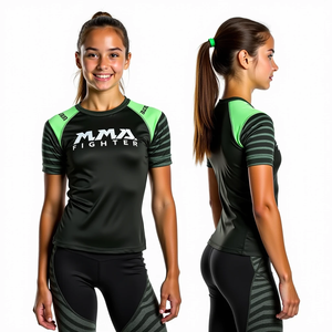 Compresión HD Print Rash Guards MMA BJJ Gear Anti UV Sublimado Fitness Training Top Jiu Jitsu Kimono de Jiu Jitsu - Product Image 5