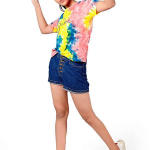 New Arrival <b>T</b>-<b>shirt</b> For <b>Women</b> New Arrival Summer Cotton <b>T</b> <b>shirts</b> <b>Tie</b> <b>Dye</b> Custom Logo Hot Sale <b>T</b> <b>shirts</b> For <b>Women</b> - Product Image 4