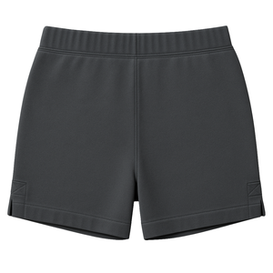 Shorts en molleton français pour femmes, 100% coton biologique de luxe, pré-rétréci, certifié GOTS, doux, coupe classique - Product Image 2