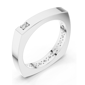 Bague pour femme en diamant de culture, clarté VVS-VS EF, 0,02 CT, or 18 carats, 14 carats, 10 carats et argent 925, or rose, or jaune, or blanc - Product Image 4