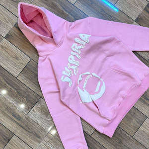 Sudaderas con capucha de lana de invierno de talla grande para hombre con logotipo estampado personalizado 100% algodón cremallera completa ODM OEM servicio cuello con capucha - Product Image 3