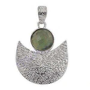 Collar con Colgante de Luna de Plata 925 para Mujer, Art Palace, Cristal Natural, Bañado en Rodio, Cadena de Caja, Joyería de Lujo para Uso Diario - Product Image 3
