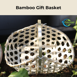 CESTA DE REGALO DE BAMBÚ personalizable Ideal para regalos de vacaciones, cestas corporativas y cestas de almacenamiento para ocasiones especiales - Product Image 6