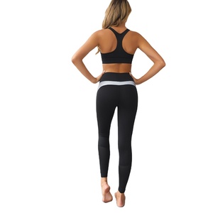 Women’s Sportswear Set Reflective Mesh Patchwork Sports Bra & Leggings Gym Fitness Yoga Suit - Product Image 2