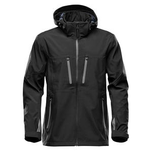 Veste softshell imperméable pour hommes Manteau de pluie à coquille souple pour la randonnée en plein air Veste softshell pour hommes avec capuche - Product Image 3