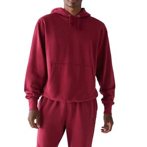 Suéter en blanco con logotipo personalizado para hombre, de algodón liso Sudadera con capucha, chándales para correr, ropa deportiva para hombre, ropa para correr - Product Image 5