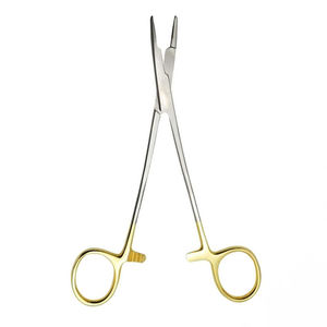 Porte-aiguille Olsen Hegar en acier inoxydable de qualité supérieure pointe en carbure de tungstène outil chirurgical manuel de laboratoire vétérinaire certifié CE - Product Image 3
