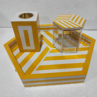 United Trade World bénédictions du Ramadan plateau d'incrustation de résine électrique brûleur d'encens en acrylique chauffe-bougie décor à la maison prise américaine Standard