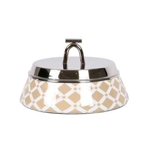 Forme de dôme 2 pièces Hotpot Comfort Casserole Mijoteuse Gris/Argent Métal Émail Verre Grès Compatible Gaz Cuisine à domicile - Product Image 5