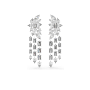 32.292 CT Lab Grown Diamond Drop <b>Earrings</b> VVS-VS EF Clarity 18KT, 14KT, 10KT Gold & 925 <b>Silver</b> Rose, Yellow, White Gold & - Product Image 1