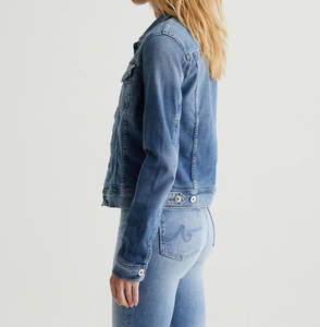 Veste en jean pour femmes, mode automne, vêtements de haute qualité, manches longues, coupe-vent, design personnalisable, tissu respirant et durable - Product Image 6