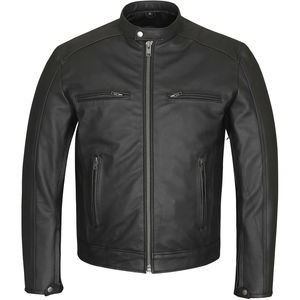 2024 élégant Racer Style en cuir de vachette véritable veste d'hiver de haute qualité respirant à capuche toile légère OEM vente en gros - Product Image 4