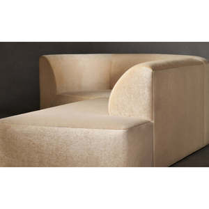 Canapé d'angle extensible Arcana en cuir véritable et tissu, meubles pour salons - Product Image 5