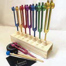 Diapasones de Colores con Peso, 7 Piezas, para Sanación, Equilibrio del ADN, Vibración y Yoga - Product Image 6