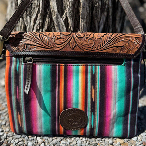 Bolso de Mano de Diseño Vintage Hecho a Mano para Mujeres Niñas Bolso Cruzado de Hombro Impermeable de Cuero de Algodón Logotipo Personalizado Portátil - Product Image 1