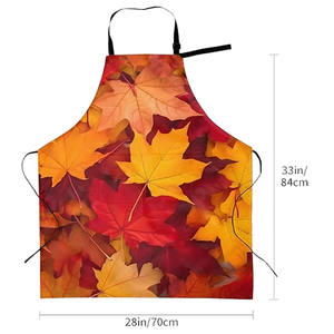 ผ้ากันเปื้อนสำหรับร้านอาหารและสไตลิสของผู้ชายผู้หญิงลายใบไม้ร่วงผ้ากันเปื้อนพิมพ์ลายและซับลิเมชันตามสั่งฤดูใบไม้ร่วง - Product Image 4