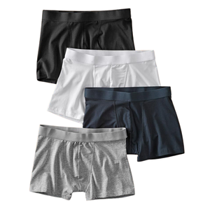 Calzoncillos Bóxer de Tiro Medio para Hombre, de Algodón, Cómodos, Transpirables, Ecológicos, Sin Costuras, Fabricante OEM, Suministro al por Mayor a Granel Global - Product Image 1