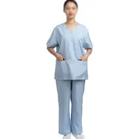 अस्पताल पहनने सर्जिकल स्क्रब्स वर्दी 2022 जरूरतों द्वारा Scrubs लघु आस्तीन अस्पताल वर्दी चिकित्सा क्लिनिक आउटडोर