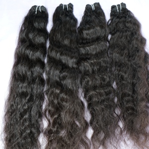 Máquina de cabello humano natural Paquete de trama doble Cutícula sin procesar Cabello humano indio virgen alineado - Product Image 4