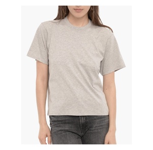 Logotipo personalizado en blanco liso Gimnasio Deportes Entrenamiento Camiseta de algodón Camisetas para mujer - Product Image 1